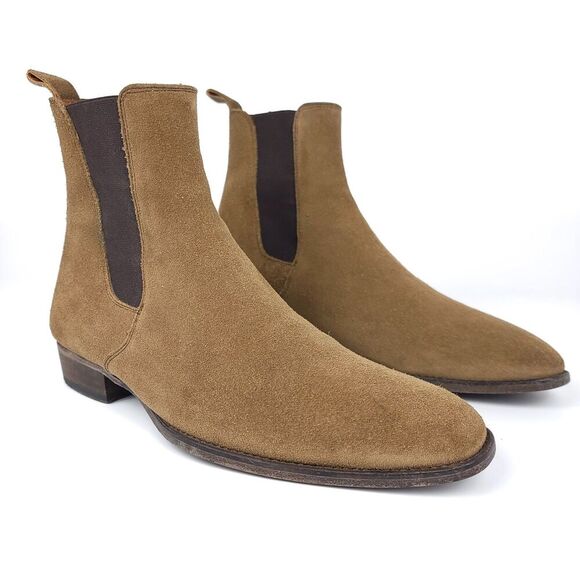 ORO THE ALPACA GRANADA CHELSEA BOOTS Tan Brown Elevated Western Quiet Luxury 7 - Picture 2 of 12